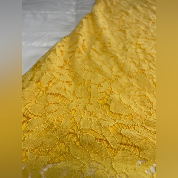 New York & Company: Yellow Lace Summer Dress - Picture 13 of 14